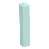 Stein 1 × 1 × 5 mit massiv Noppe Hellaqua