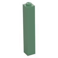 Stein 1 × 1 × 5 mit massiv Noppe Sandgrün