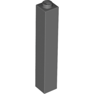 Brick 1 × 1 × 5 with Solid Stud Dark Bluish Gray