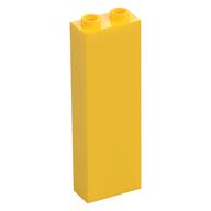 Brick 1 × 2 × 5 with Hollow Studs Yellow