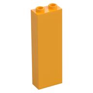 Stein 1 × 2 × 5 mit Hohlnoppen Leuchtendes Hellorange