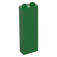 Brick 1 × 2 × 5 with Hollow Studs Green