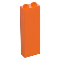 Brick 1 × 2 × 5 with Hollow Studs Orange