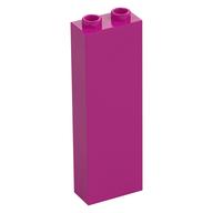 Stein 1 × 2 × 5 mit Hohlnoppen Magenta