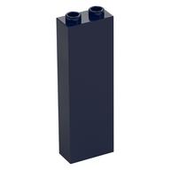 Stein 1 × 2 × 5 mit Hohlnoppen Dunkelblau