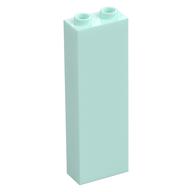 Brick 1 × 2 × 5 with Hollow Studs Light Aqua