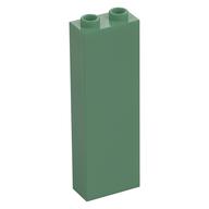 Brick 1 × 2 × 5 with Hollow Studs Sand Green