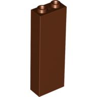Brick 1 × 2 × 5 with Hollow Studs Reddish Brown