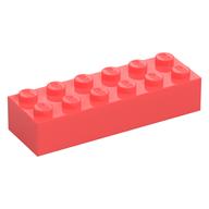 Brick 2 × 6 Coral