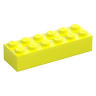 Brick 2 × 6 Vibrant Yellow