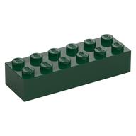 Brick 2 × 6 Dark Green