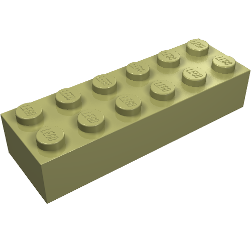 Stein 2 × 6 Olivgrün