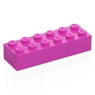 Brick 2 × 6 Dark Pink