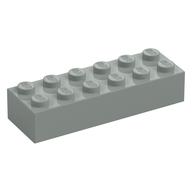 Brick 2 × 6 Light Gray