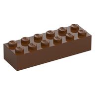 Brick 2 × 6 Reddish Brown