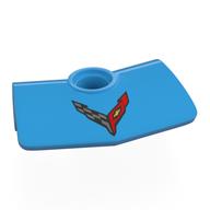 Technic Panel Fairing 2 × 3 × 1 #3 Angled with Corvette Logo Print
