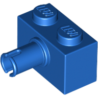 Stein speziell 1 × 2 mit Pin Blau
