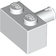 Stein speziell 1 × 2 mit Pin Weiß