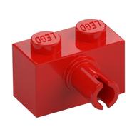 Stein speziell 1 × 2 mit Pin Rot
