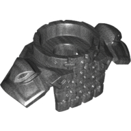 Minifig Neckwear Armour Breastplate with Round Collar, Chain Mail, Shoulder Pads with Snake Heads and 1 Stud on Back Perltitan