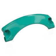 Technic Panel Car Mudguard Arched 9 × 2 × 3, Arched Top #42 Dunkeltürkis