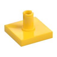 Tile Special 2 × 2 with Top Pin Yellow