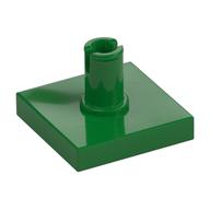 Tile Special 2 × 2 with Top Pin Green