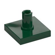 Tile Special 2 × 2 with Top Pin Dark Green