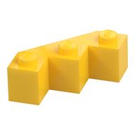 Brick Wedged 3 × 3 Facet Gelb
