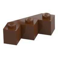 Brick Wedged 3 × 3 Facet Reddish Brown