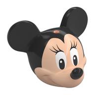 Minifig Head Special with Black Mouse Ears and Nose and White Eyes with Long Eyelashes Print (Minnie) Hellnougat
