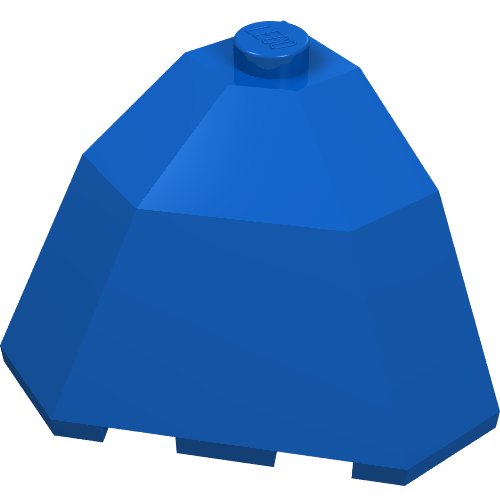 Brick Wedged, Sloped 3 × 3 × 2 Facet Top Blue