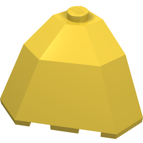 Brick Wedged, Sloped 3 × 3 × 2 Facet Top