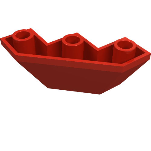 Brick Wedged, Sloped Inverted 3 × 3 × 2 Facet Rot