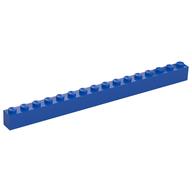 Brick 1 × 16 Blue