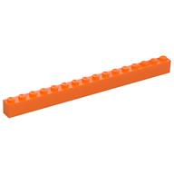 Brick 1 × 16 Orange