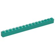 Brick 1 × 16 Dark Turquoise