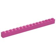 Brick 1 × 16 Medium Dark Pink