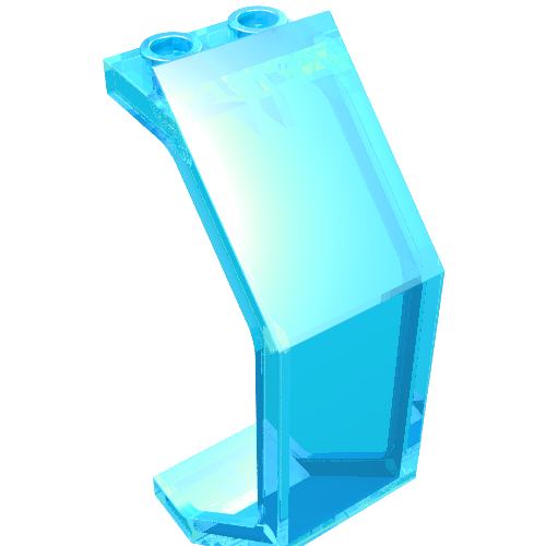Paneel 3 × 2 × 6 Transparent-Hellblau