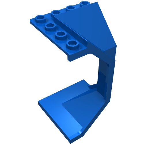 Panel 4 × 4 × 6 Corner Concave Blau