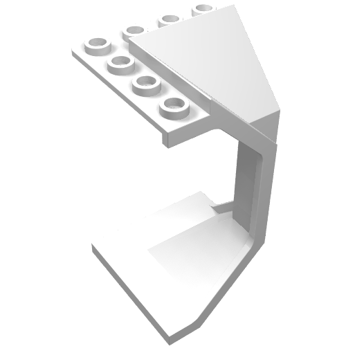 Panel 4 × 4 × 6 Corner Concave White