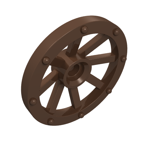 Wheel Wagon Small (27mm D.) Brown