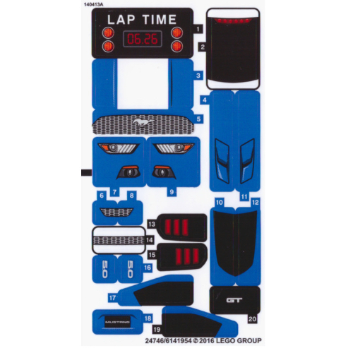 Sticker Sheet for Set 75871-1 [No Color/Any Color]