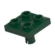 Plate Special 2 × 2 with Pin on Bottom Dark Green