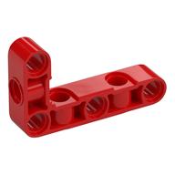 Technic Beam 3 × 5 L-Shape Thick with Alternating Holes Rot