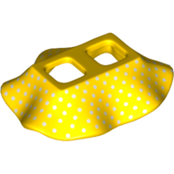 Minifig Hipwear Skirt with Small White Spots Print Yellow