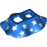 Minifig Hipwear Skirt with White Stars Print Blue