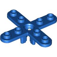 Propeller 4 Blade 5 Diameter with Rounded Ends, Open Hub Blau