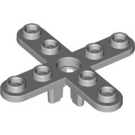 Propeller 4 Blade 5 Diameter with Rounded Ends, Open Hub Light Bluish Gray