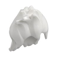 Hair Spiked Sloping Right White